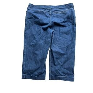 C6 J Jill cuffed cropped denim blue jeans plus Size 16